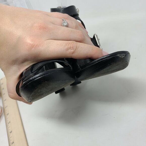 Pour La Victoire Platform Strappy Black Heels 8 M Woven Cage Sexy Pumps - Picture 8 of 8